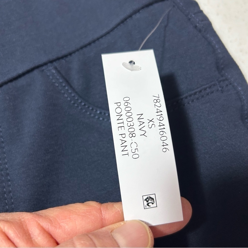 NEW Nine West Heidi Pull-On Skinny Jeans Navy Blue Size XS - Picture 3 of 6